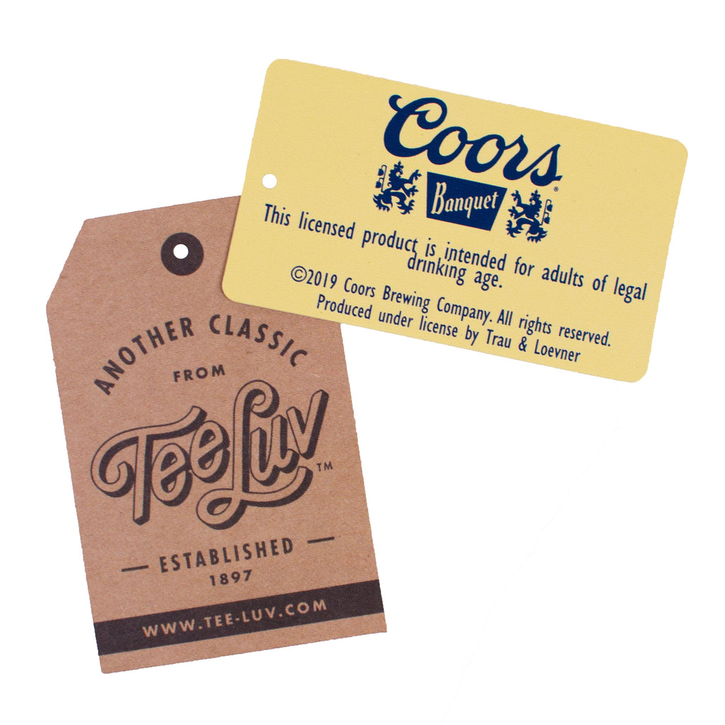 Coors Banquet Retro Colorado Mountain Landscape T-Shirt - Indigo Blue