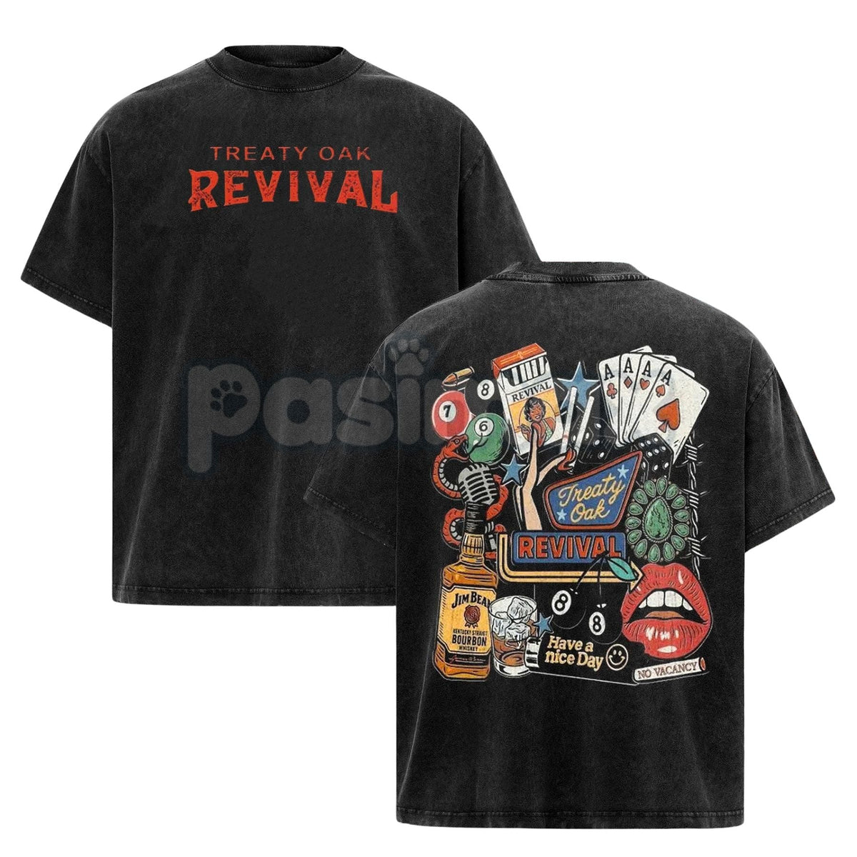Retro Treaty Oak Revival T-Shirt – Vintage Rock Band Graphic Tee, Rock Music Lover Shirt