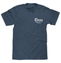 Coors Banquet Retro Colorado Mountain Landscape T-Shirt - Indigo Blue