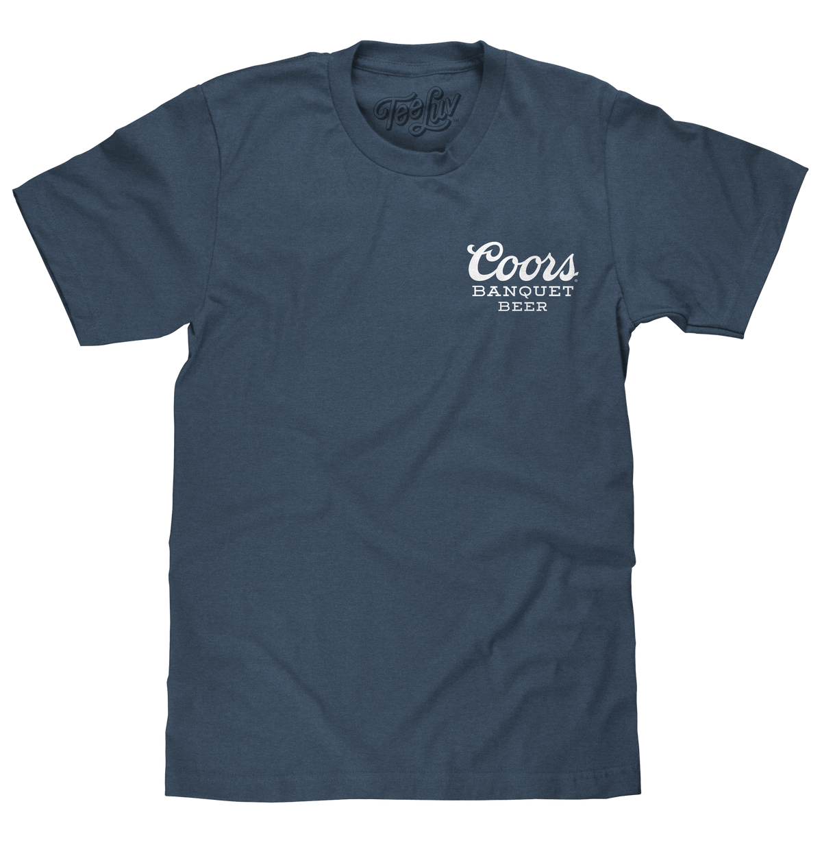 Coors Banquet Retro Colorado Mountain Landscape T-Shirt - Indigo Blue