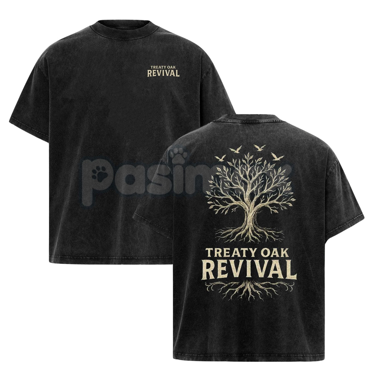 Retro Treaty Oak Revival T-Shirt – Vintage Rock Band Graphic Tee, Rock Music Lover Shirt